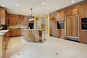 Large kitchen in luxury home