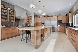 Large kitchen in luxury home