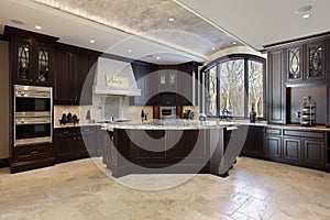 Large kitchen in luxury home