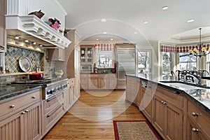 Large kitchen in modern home