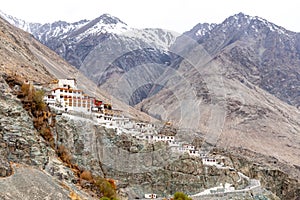 Large landmark Buddhist monastery in India