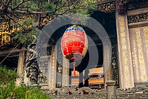 Large lantern at a Chinese Buddhist temple