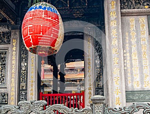 Large lantern at a Chinese Buddhist temple