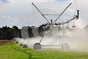 Large Lateral Move Irrigation System