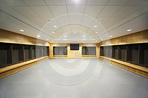 Large locker room. photo