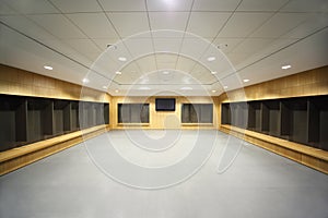 Large locker room.