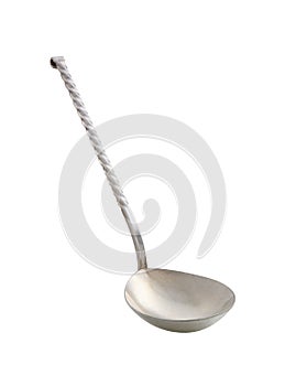 Large and long-handled spoon for stirring and mixing, cut out, photo stacking