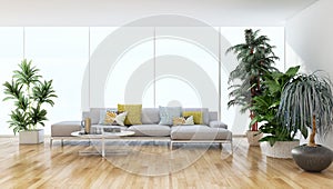 large luxury modern bright interiors apartment Living room with photo