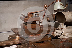 Large machinery and gears in Liuzhou Industrial Museum, Guangxi, China