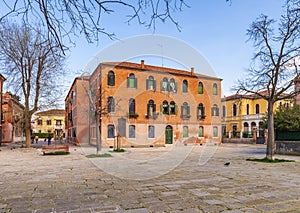 Large mansion on Campo San Bernardo in Murano in Venice in Veneto, Italy