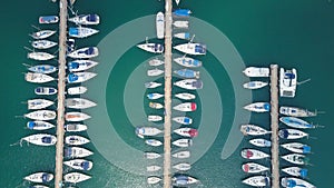 Large marina with various Yachts and boats