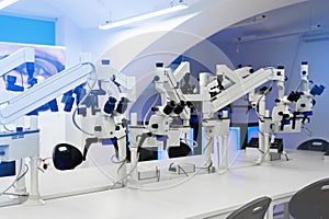 Large Medical Microscopes, in the laboratory