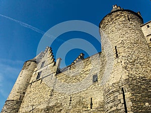 Large medieval fortress in antwerp, Belgium