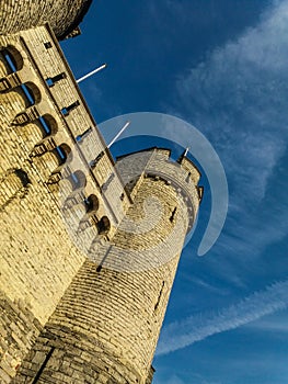 Large medieval fortress in antwerp, Belgium