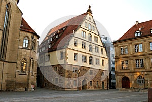 Large medieval house in the center of Stuttgart