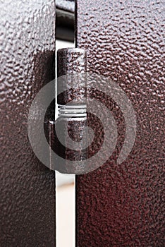 Large metal door hinge