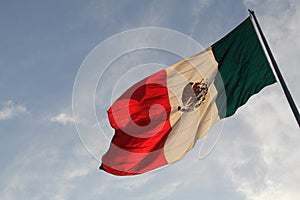 The large Mexican flag in the Zocalo, Mexico City photo