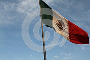 The large Mexican flag in the Zocalo, Mexico City photo