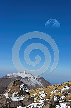 A large Millimeter Telescope on the top of Sierra Negra in the Mexican state of Puebla