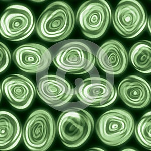Large Minty Green Squiggly Swirly Spiral Circles Seamless Texture Pattern