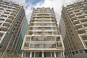 Large modern apartment block