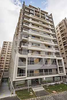 Large modern apartment block