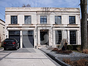 Large modern house and driveway