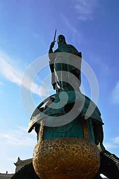 Large monument to Stefan Nemanja in Belgrade