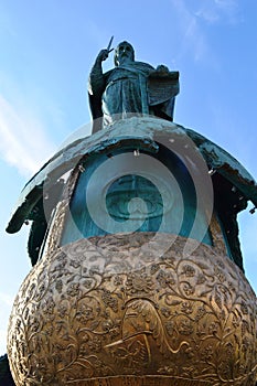 Large monument to Stefan Nemanja in Belgrade