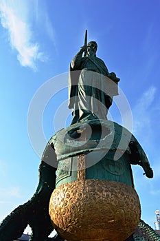 Large monument to Stefan Nemanja in Belgrade
