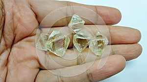 Large Natural Rough Crystal Diamonds with Clean Purity