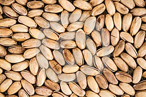 Large Number of Pistachio Nuts Creating a Texture, Background