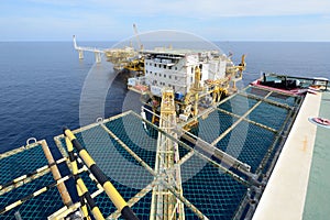 The large offshore oil rig