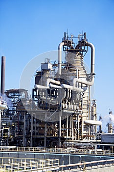 Large oil refinery in Italy