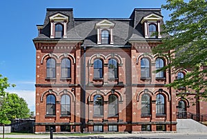 Large old fashioned brick building