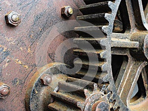 Large old gears