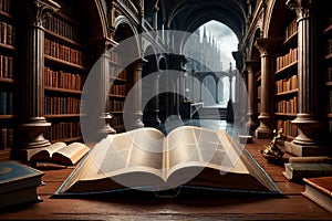 large old library in a large building