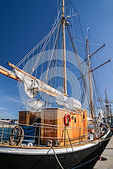 Large, old sailing ship