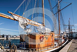 Large, old sailing ship