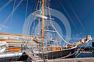 Large, old sailing ship