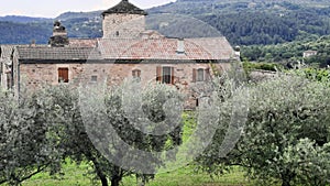 An old stone building in France photo