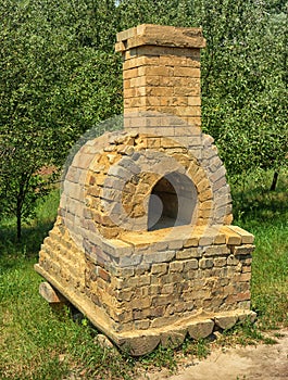 Large outdoors oven. Pirogovo, Kiev, Ukraine