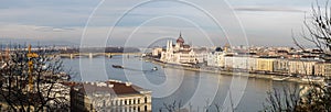 Large Panoramic overview of Budapest