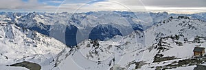 Large panoramic view of the Alps