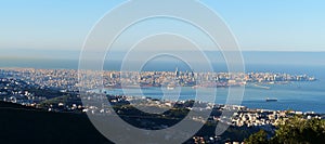 Large panoramic view  of Beirut cityskyline in day light