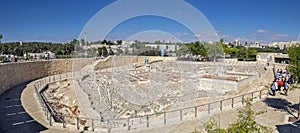 Large panoramic view of Model of Jerusalem in the Second Temple