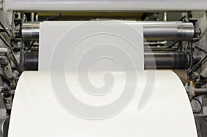 Large paper Roll Print machine photo