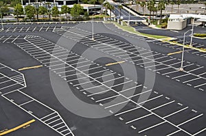 Large parking lot