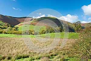 Large pastureland in Wales