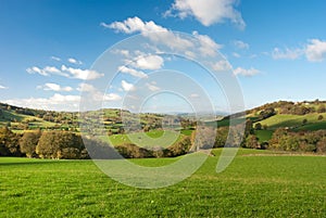 Large pastureland in Wales